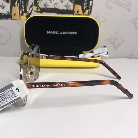 New Authentic Marc Jacobs MARC 522/S Sunglasses – Gold Havana / Brown Gradient main image 7